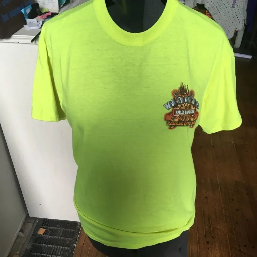 Harley Davidson lemon Worth KC Moto T-shirt